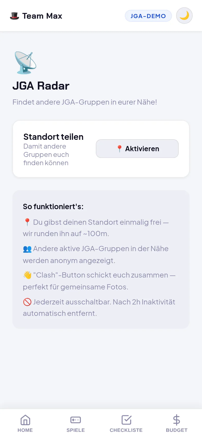 JGA Radar – wer ist wo