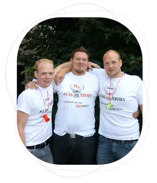 JGA Revolution Team – Dennis, Dom und Michel, JGA-Experten seit 2010